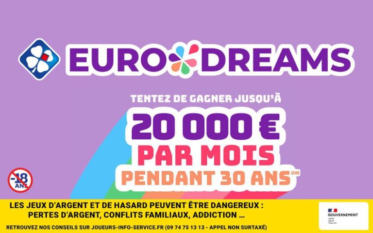 Code promo EuroDreams FDJ 4 grilles offertes à linscription