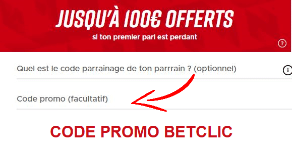 code promo betclc