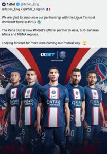 Le PSG s’associe au sulfureux bookmaker 1XBet : un accord et des questions