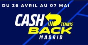 ATP de Madrid : 50€ à gagner avec Parions Sport