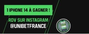 Unibet vous fait gagner un iPhone 14 !