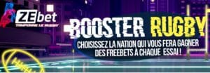 Booster Rugby de ZEbet : gagnez des freebets pendant la Coupe du Monde !