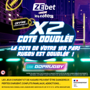 CdM Rugby : ZEbet double la cote de votre 1e pari !