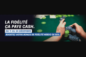 PMU Poker : cashback boosté à 50% jusqu’à Noël !