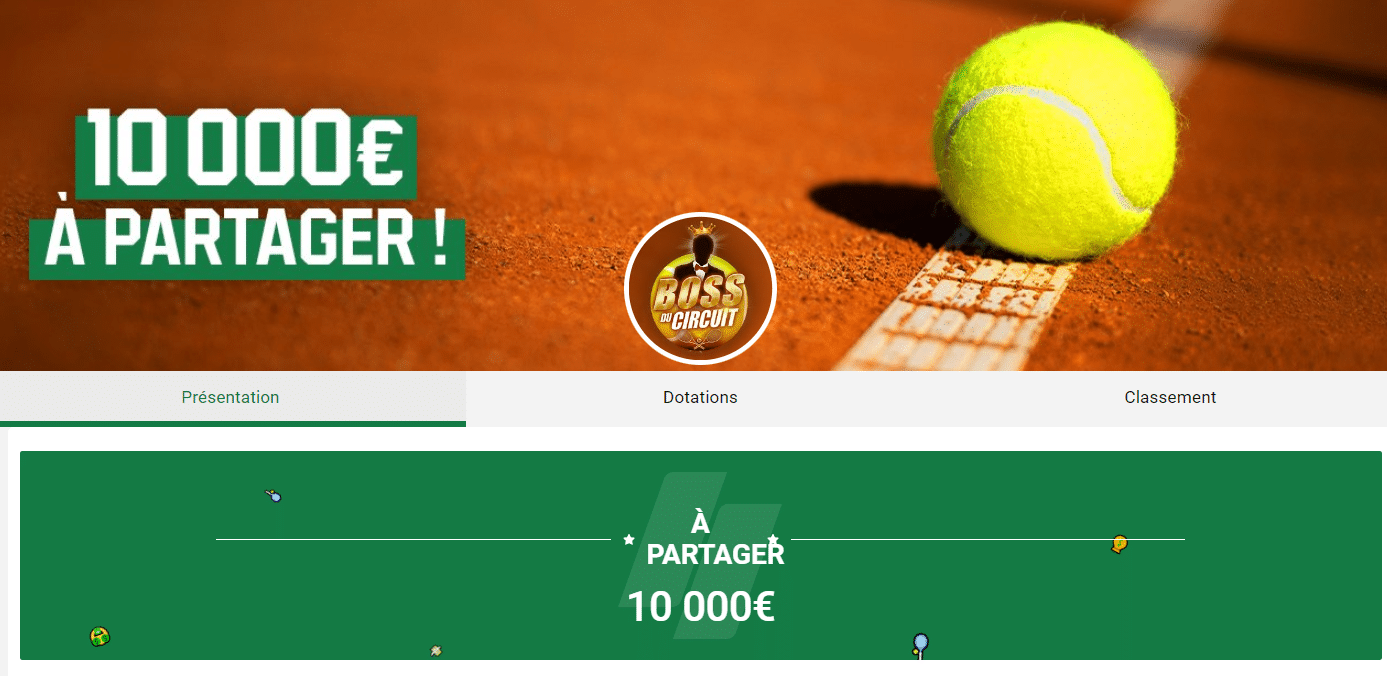 Roland Garros : 10 000€ à partager sur Unibet